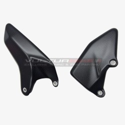 Carbon heel guards for "full Akrapovic" - Ducati Multistrada V4 / RS / Pikes Peak