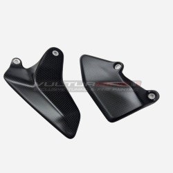 Carbon heel guards for "full Akrapovic" - Ducati Multistrada V4 / RS / Pikes Peak