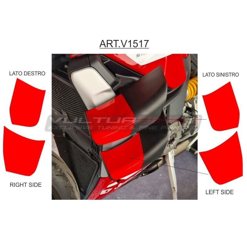 Kit adesivi per alette - Ducati Streetfighter V4 / V4S / V2