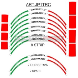 17 inch universal wheel adhesive profiles - tricolor design