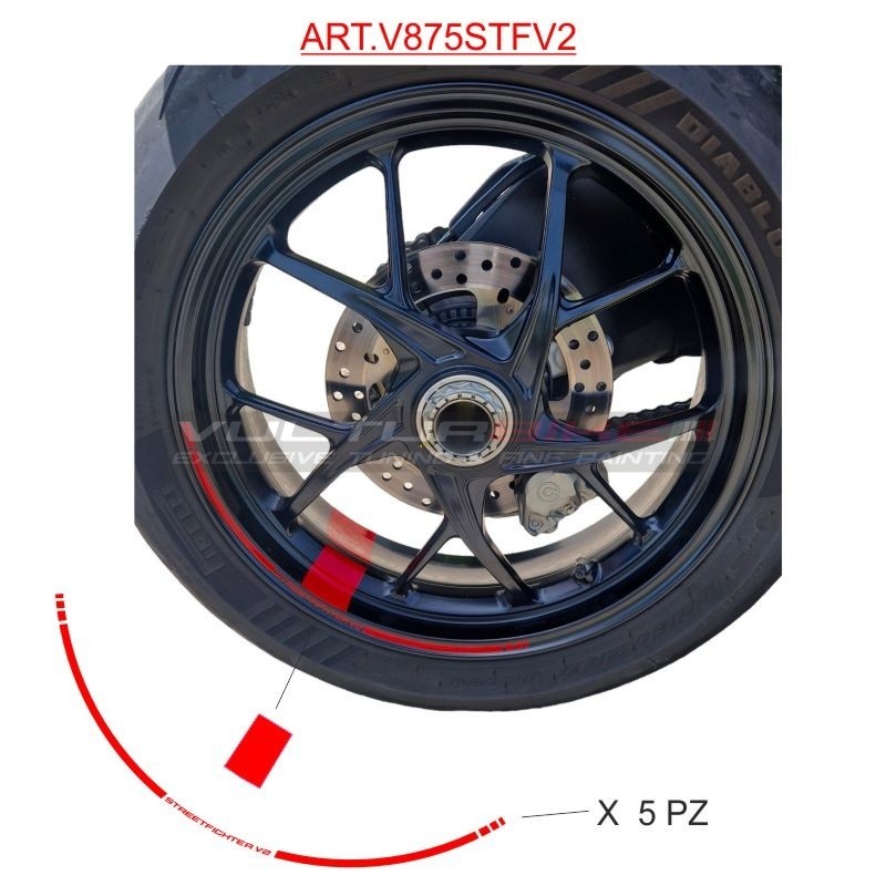 Profilés adhésifs pour jantes - Ducati Streetfighter V2