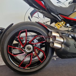 Calcomanías para radios de la rueda trasera - Ducati Diavel V4