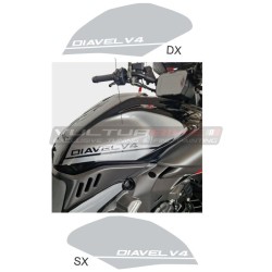 Kit adesivi laterali per serbatoio - Ducati Diavel V4