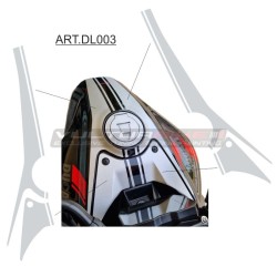 Kit adesivi doppia fascia per serbatoio - Ducati Diavel V4