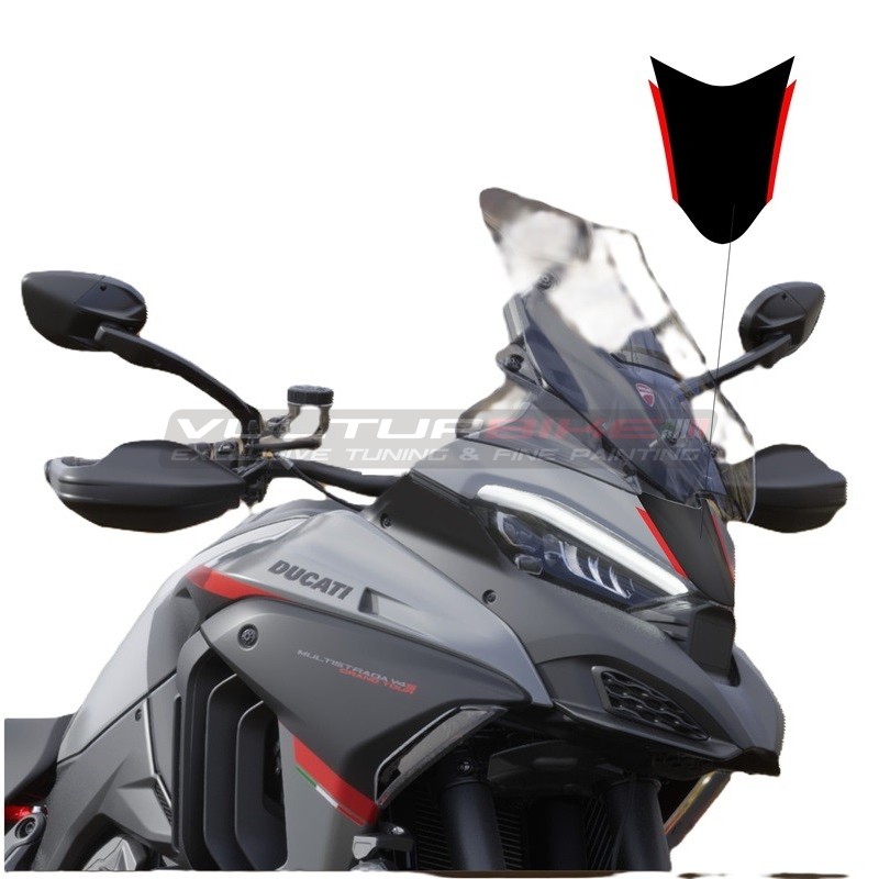 Calcomanía de tira central para parabrisas - Ducati Multistrada V4 Grand Tour