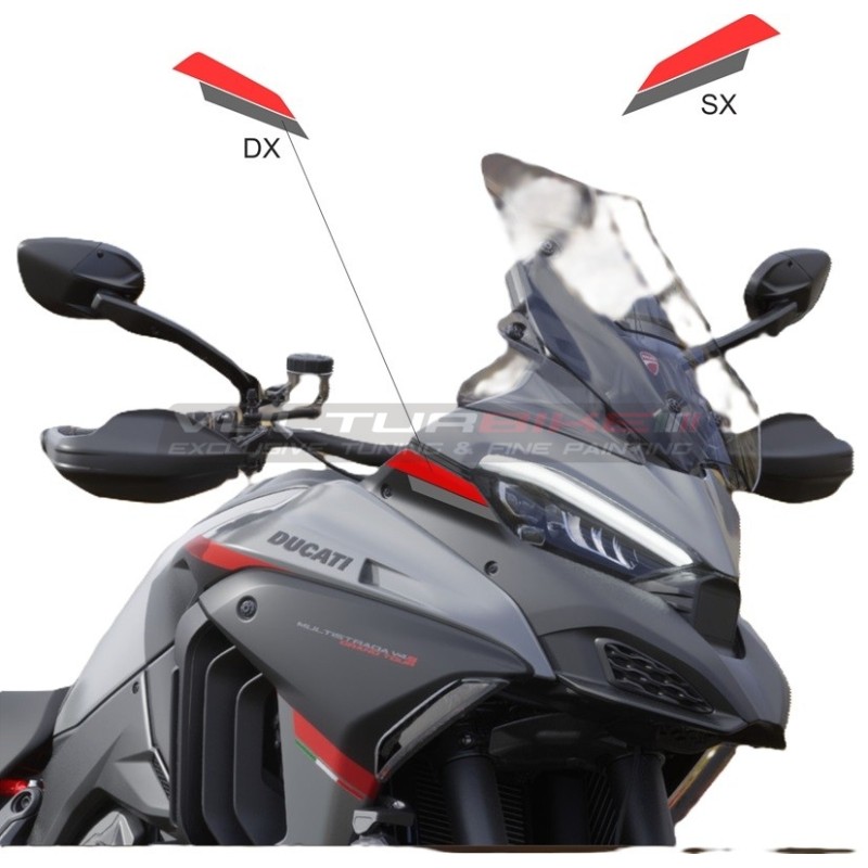 Décalcomanies de bande latérale pour embout - Ducati Multistrada V4 Grand Tour