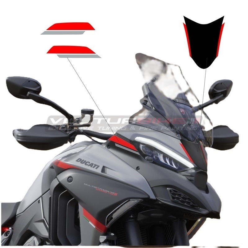 Decalcomanie per cupolino frontale - Ducati Multistrada V4 Grand Tour	