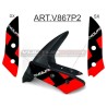 Stickers garde-boue avant rouge noir - Ducati Multistrada Enduro