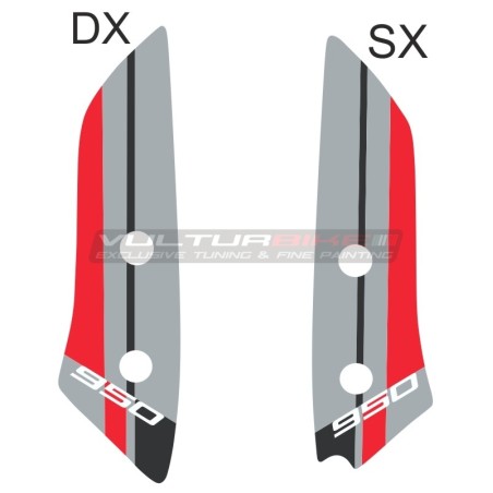 Front fender decals - Ducati Multistrada 950 / 950S / V2 / V2S / Enduro