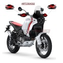 Pegatinas de guardamanos "RED X design" - Ducati DesertX