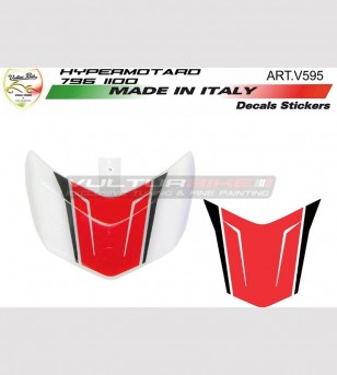 Pegatinas de spoiler de motocicleta blanca - Ducati Hypermotard 796/1100