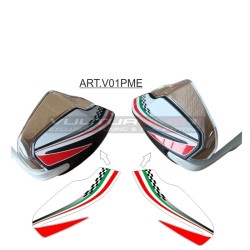 Kit d’autocollants pour garde-mains étendus design tricolore - Ducati Multistrada V4