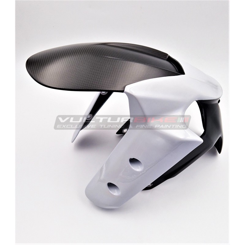 Carbon front fender - Multistrada V4S (ICEBERG WHITE)