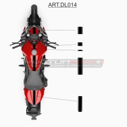 Kit de pegatinas con diseño de rayas - Ducati Diavel V4