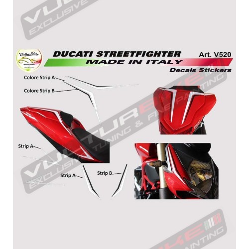 Kit autocollant pour carénages - Ducati Streetfighter 