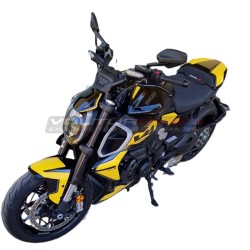 Complete yellow and graphite sticker kit - Ducati Diavel V4