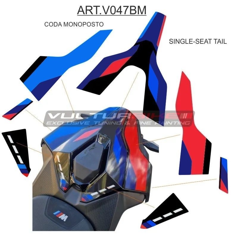 Sticker kit for single-seat tail - BMW S1000RR