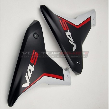 Paneles laterales originales personalizados - Ducati Multistrada V4 / V4S IC Blanco
