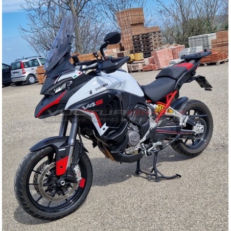 Pannelli laterali originali personalizzati - Ducati Multistrada V4 / V4S IC White 