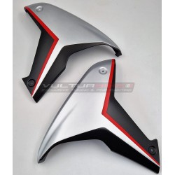 Brushed aluminium effect carbon panels - Ducati Multistrada V4 / V4S