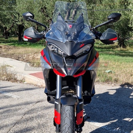 Carbon-Paneele aus gebürstetem Aluminium - Ducati Multistrada V4 / V4S