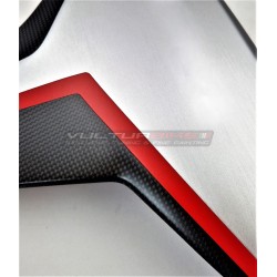 Brushed aluminium effect carbon panels - Ducati Multistrada V4 / V4S