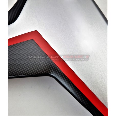 Carbon-Paneele aus gebürstetem Aluminium - Ducati Multistrada V4 / V4S