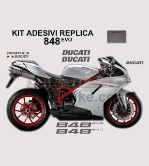 Kit adesivi originali replica colorati - Ducati 848/848evo