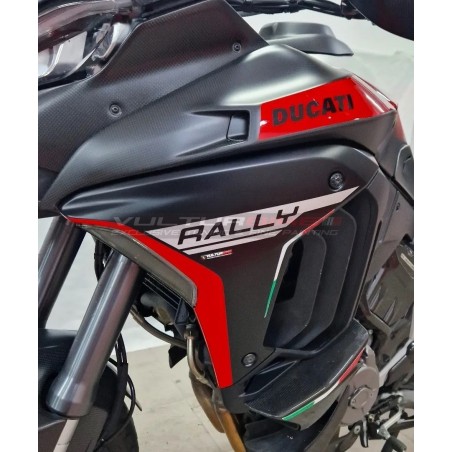 Paneles laterales rojos y negros originales - Ducati Multistrada V4 Rally