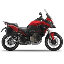 Pannelli laterali originali versione red / matt black - Ducati Multistrada V4 Rally