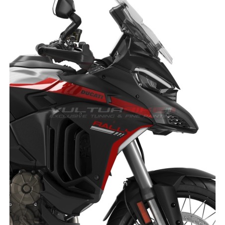 Original side panels version red / matt black - Ducati Multistrada V4 Rally
