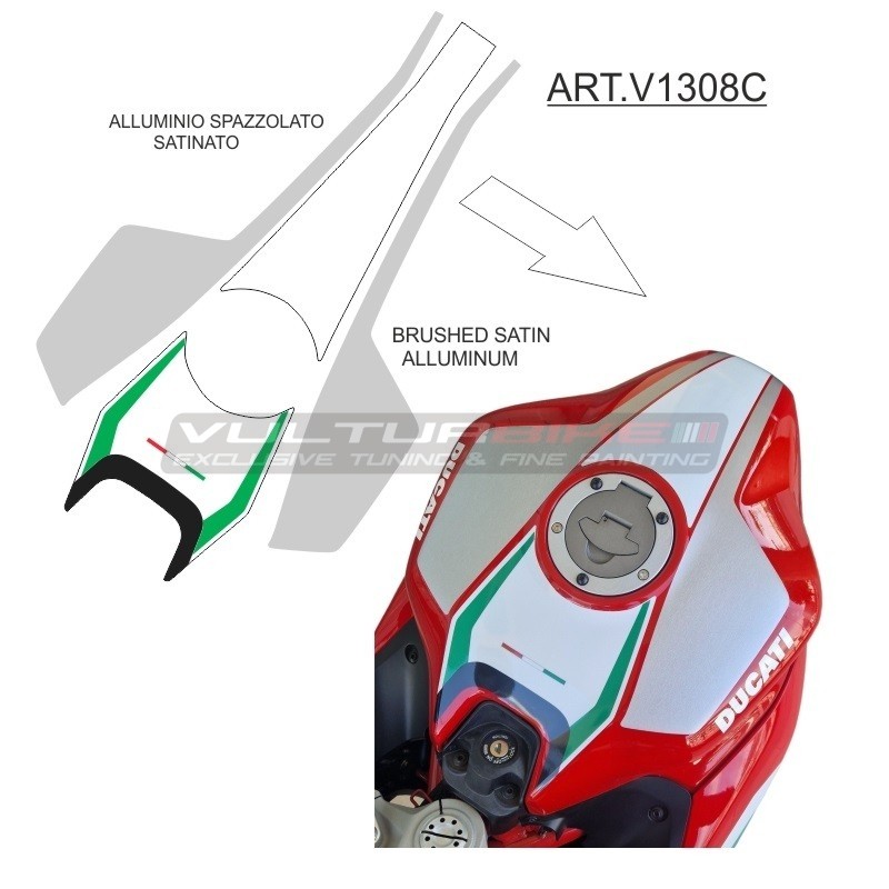 Stickers kit for tricolor design tank - Ducati Supersport 950