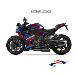 Pair of tricolor stickers for upper fairings - BMW S1000R