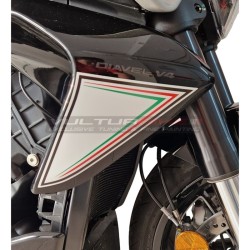 Kit autocollants blancs et tricolores - Ducati Diavel V4