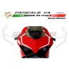 2 Windschutzscheiben-Aufkleber - Ducati Panigale V4 / V4S / V4R / V2 2020