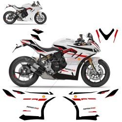 Kit completo de pegatinas de diseño personalizado - Ducati Supersport 950 / 950S