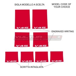 Adesivi per canale ruota - tutti i modelli Ducati 17 pollici