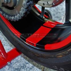 Autocollants de canal de roue - tous les modèles Ducati 17 pouces