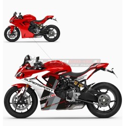 Complete kit stickers for red motorcycle - Ducati Supersport 950 / 950S