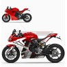 Kit completo adesivi per moto rossa - Ducati Supersport 950 / 950S
