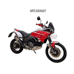 Set completo de vinilos de diseño deportivo negro rojo - Ducati DesertX