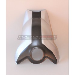 Grey black carbon custom tank cover - Ducati Panigale V4 / V4S / V4R / Streetfighter V4