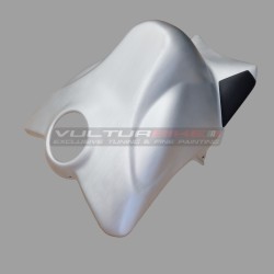 Cover serbatoio allungata verniciata effetto alluminio spazzolato - Ducati Panigale V4 / Streetfighter V4