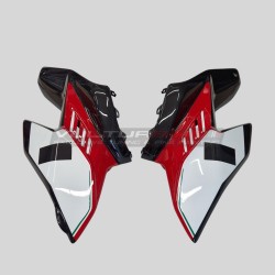 Upper fairing set in carbon fiber tricolor design - Ducati Streetfighter V4 / V4S / V4SP2