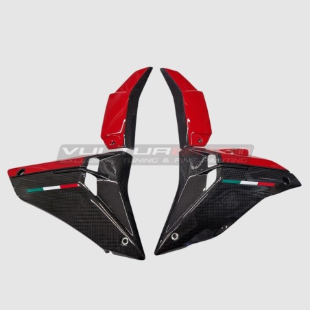 Carene laterali inferiori e cover radiatore personalizzate nuova linea - Ducati Streetfighter V4 / V4S 
