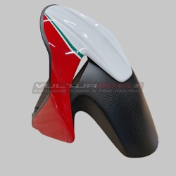 Garde-boue avant carbone design tricolore - Ducati Streetfighter / Panigale V2 / V4