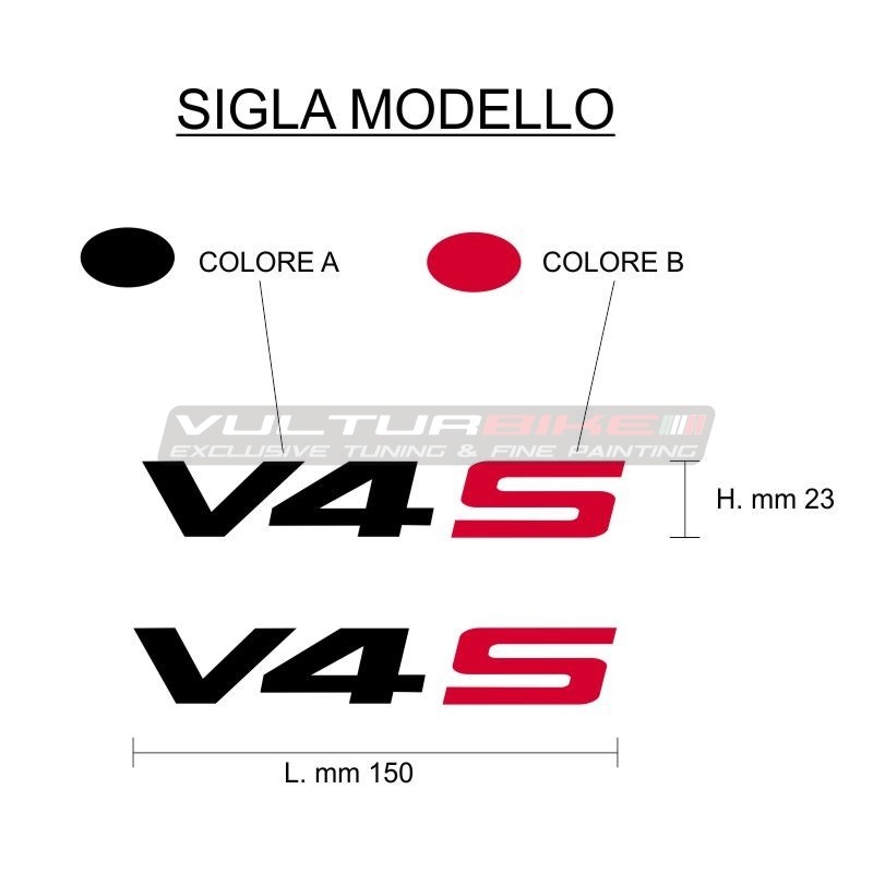 Kit de pegatinas para carenados Ducati - todos los modelos V4 S