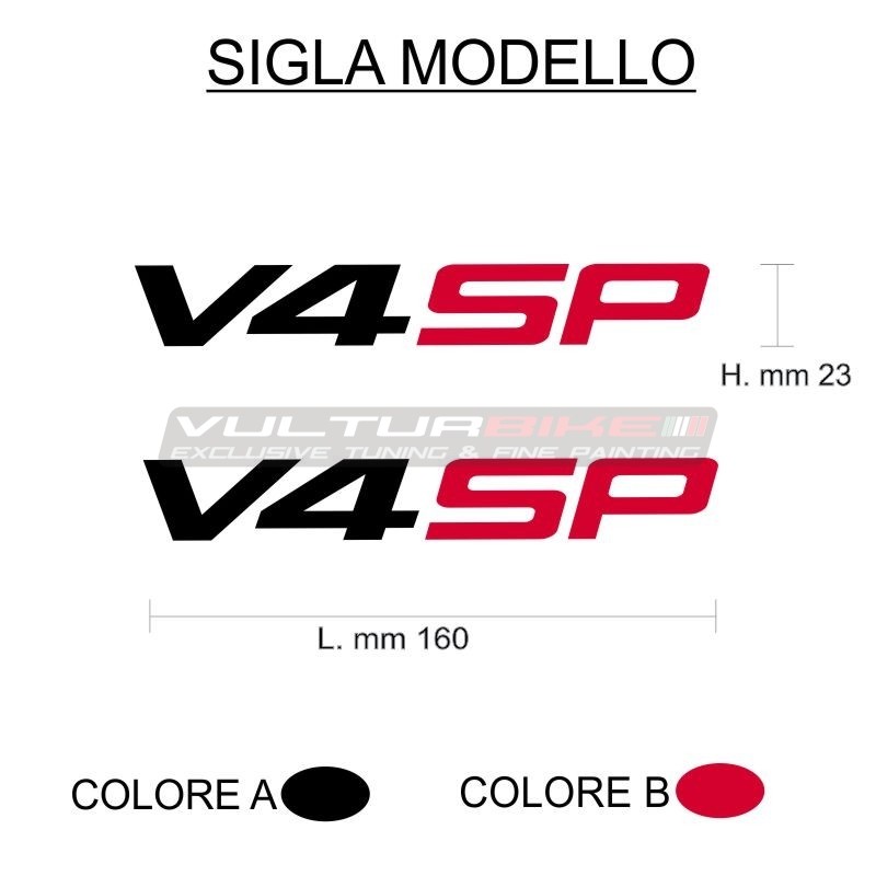 Adesivi per carene Ducati V4 SP