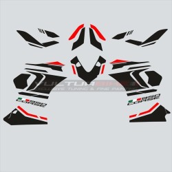 Complete decals kit black red - Ducati Supersport 950 / 950S