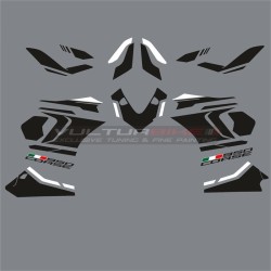 Complete black and white decals kit - Ducati Supersport 950 / 950S